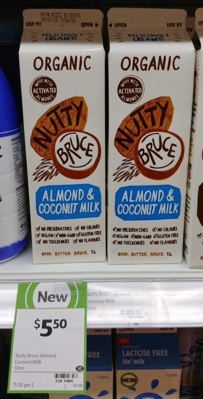 Nutty Bruce 1L Organic Almond & Coconut Milk
