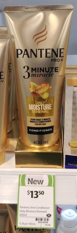 Pantene 400mL Conditioner 3 Minute Miracle Daily Moisture Renewal