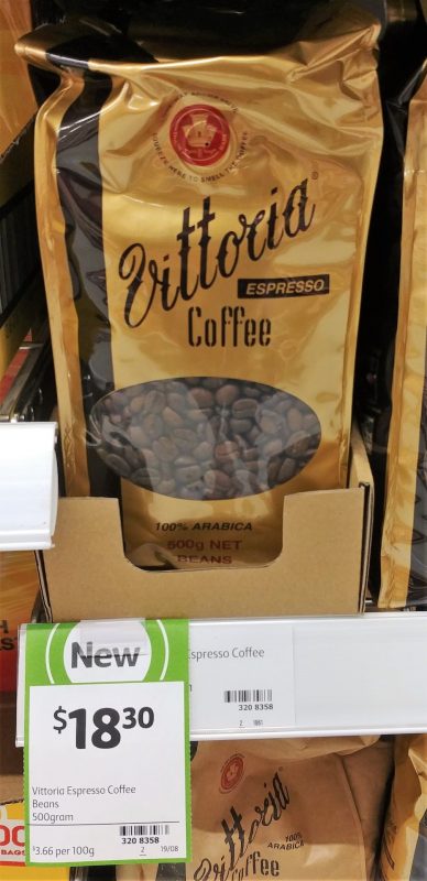 Vittoria 500g Espresso Coffee Beans