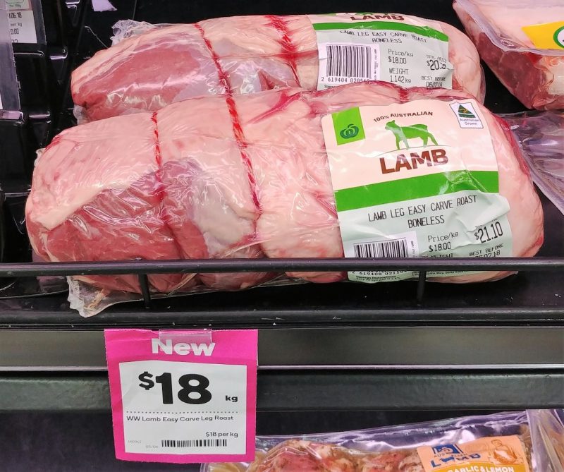 Woolworths $18 Kg Lamb Easy Carve Roast Boneless