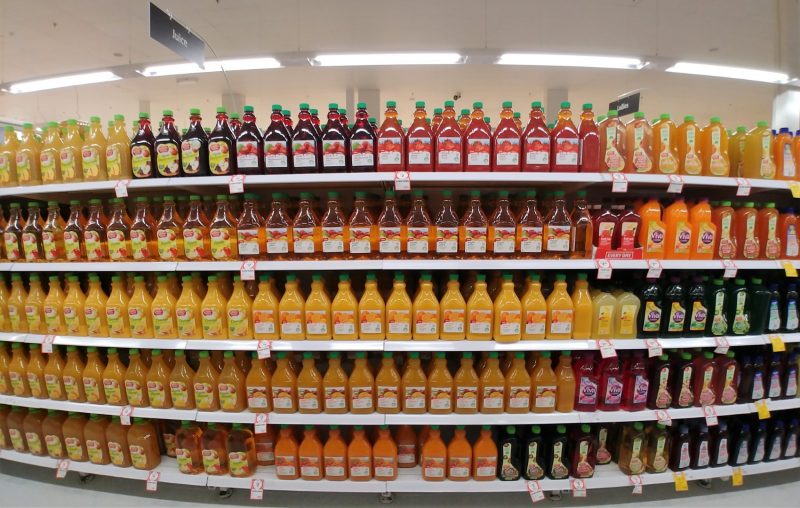 Coles Supermarket Aisle Juice – June 2018