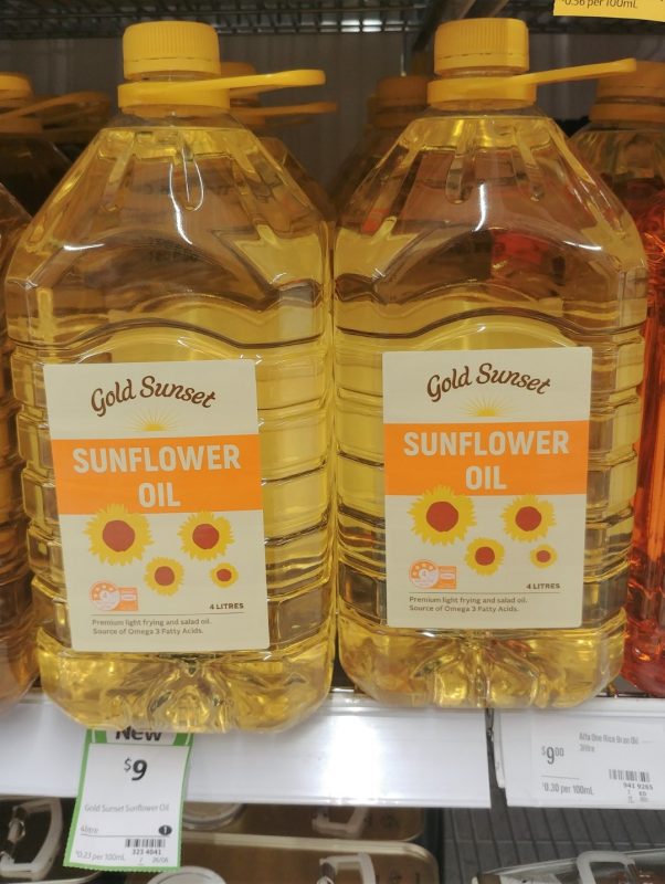 Gold Sunset 4L Sunflower Oil