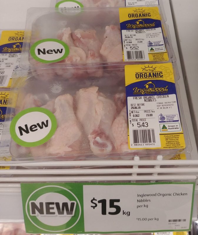 Inglewood Organic $15 Kg Chicken Nibbles