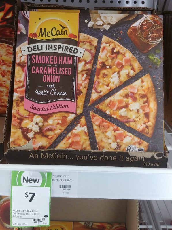 McCain 310g Pizza Deli Inspired Special Edition Smoked Ham Caramelised Onion