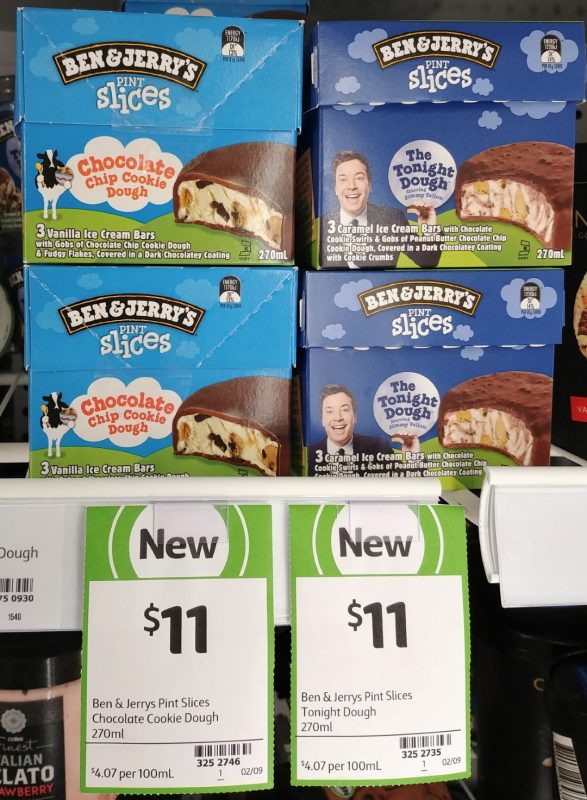 Ben & Jerry's 270mL Pint Slices Chocolate Chip Cookie Dough, The Tonight Dough