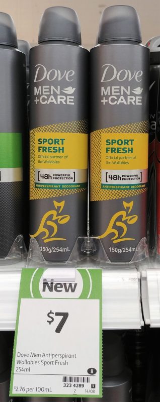 Dove 254mL Antiperspirant Deodorant Sport Fresh