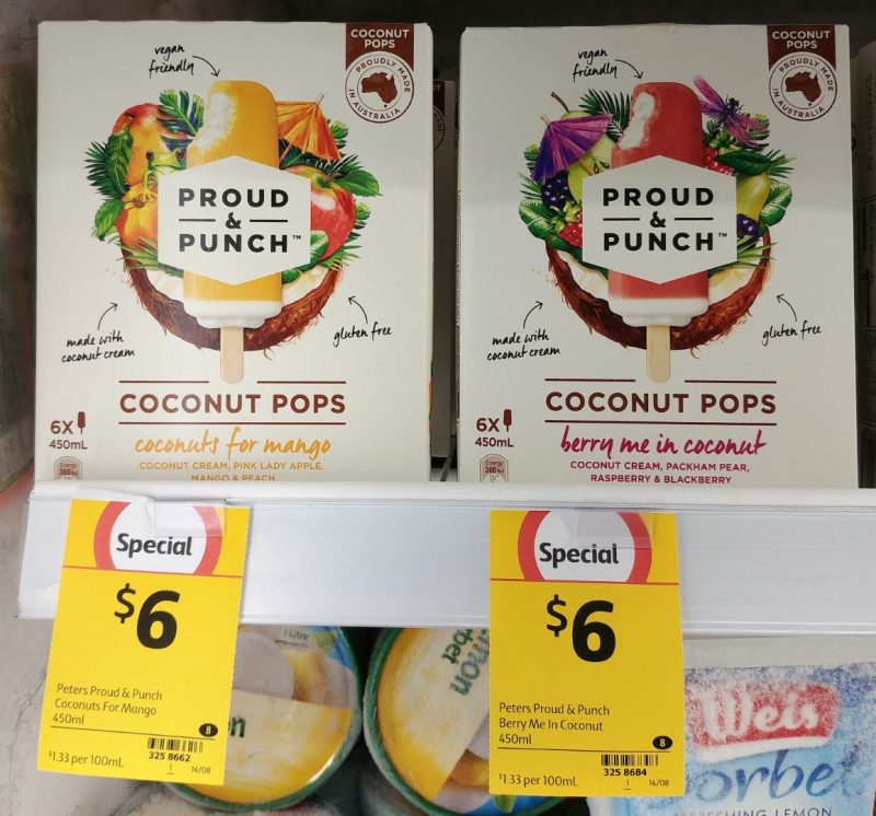 Proud & Punch 450mL Coconut Pops Coconuts For Mango, Berry Me In Coconut