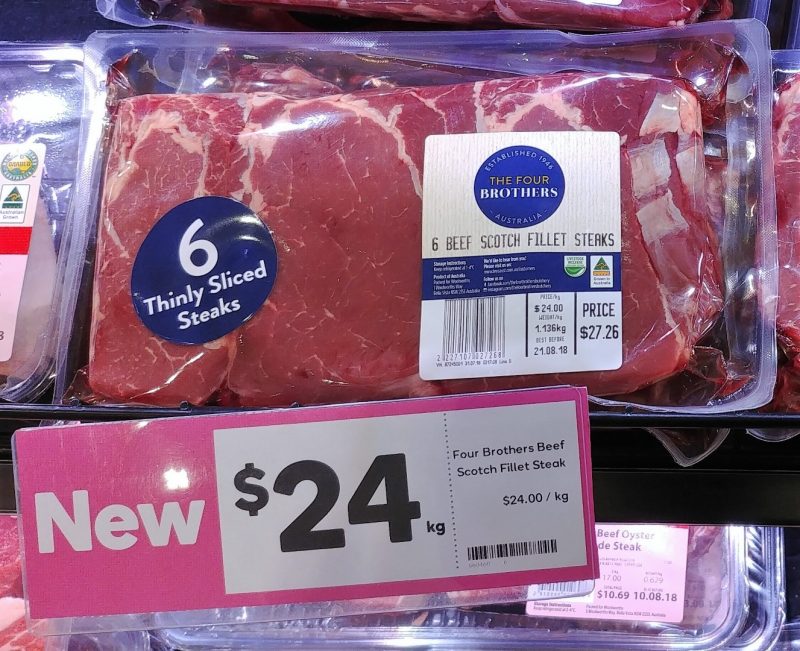 The Four Brothers $24 Kg Steaks Scotch Fillet