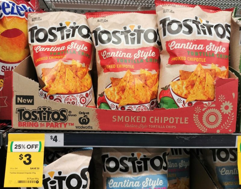 Tostitos 175g Tortilla Chips Smoked Chipotle