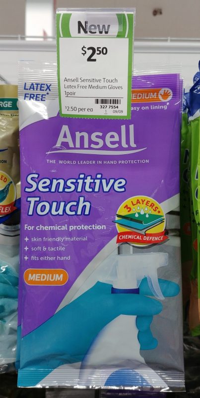 Ansell 1 Pack Gloves Sensitive Touch Medium