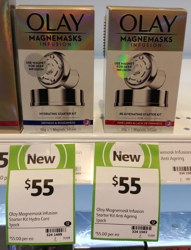 Olay 50g Magnemasks Infusion Starter Kit Dryness & Roughness, Line Lines & Lack Of Firmness