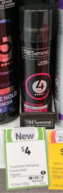 TRESemme 75g Hairspray Extra Hold