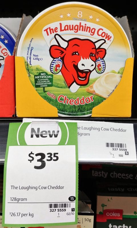 The Laughing Cow 128g Cheese Spread Cheddar