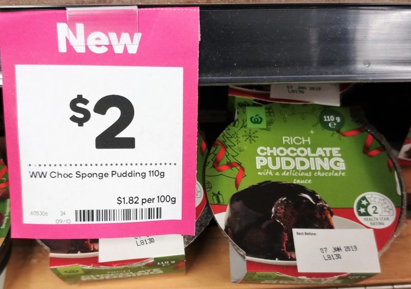 Woolworths 110g Chocolate Pudding Rich