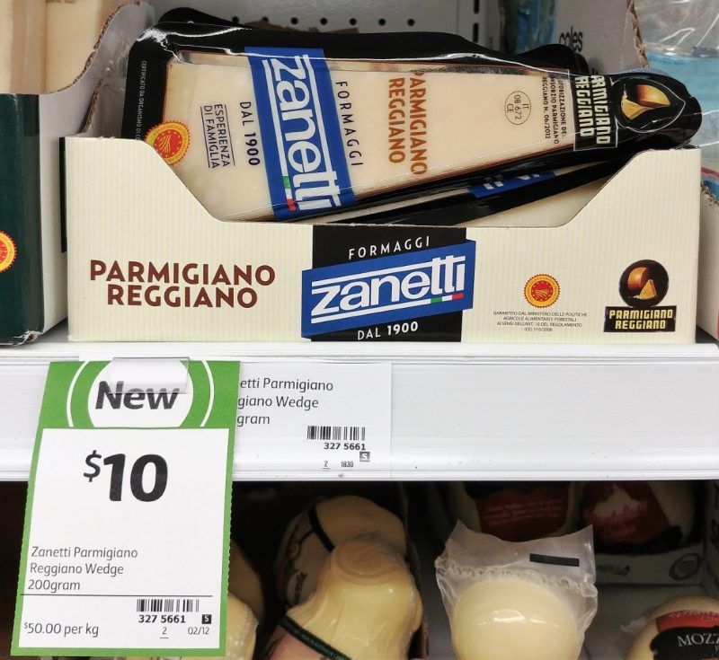 Zanetti 200g Parmigiano Reggiano