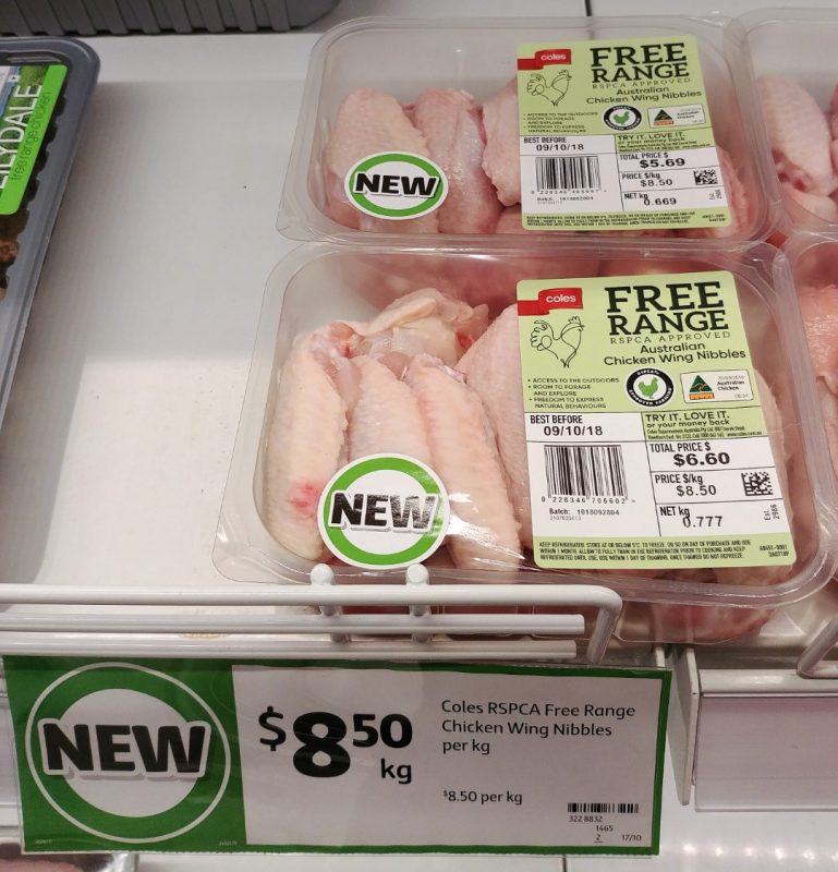 Coles $8.50 Kg Chicken Wing Nibbles Free Range