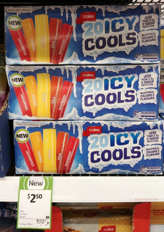 Coles 900mL Icy Cools