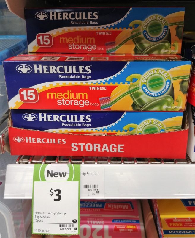 Hercules 15 Pack Medium Storage Bags