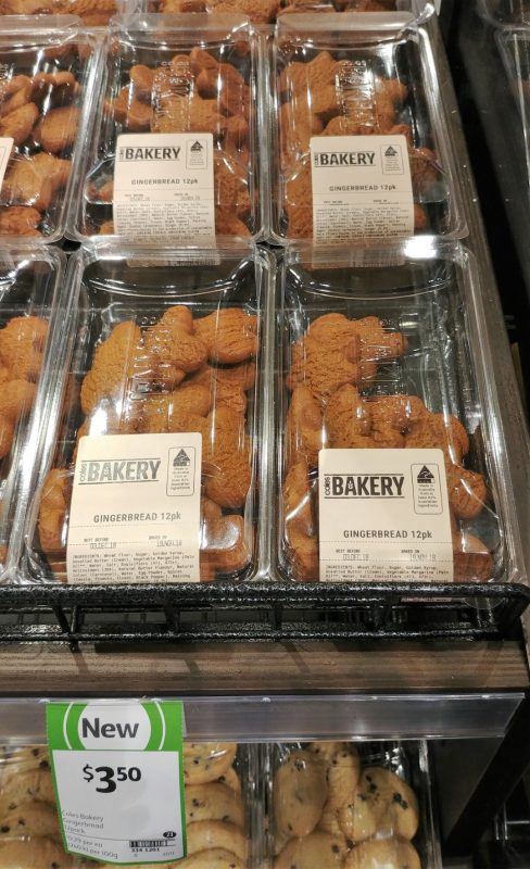 Coles 12 Pack Bakery Gingerbread