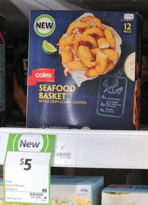 Coles 300g Seafood Basket