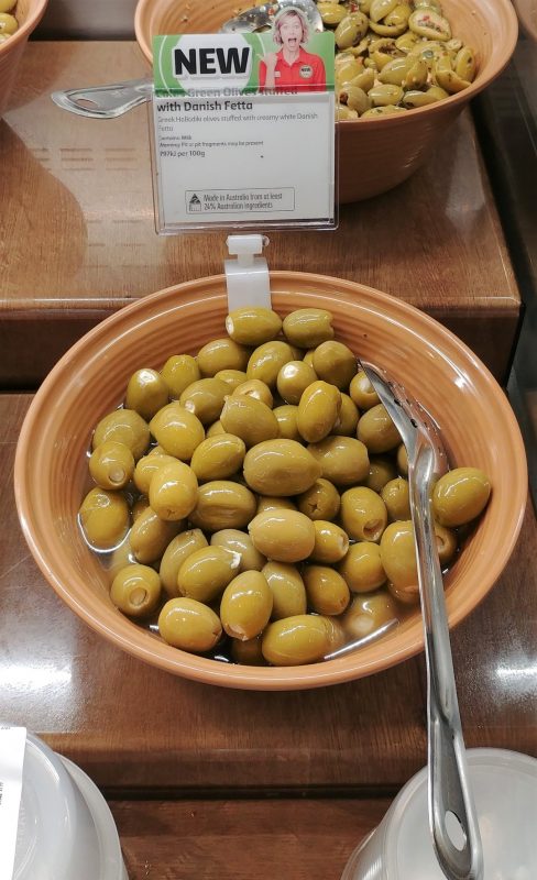 Coles Deli Green Olives Stuffed With Danish Fetta