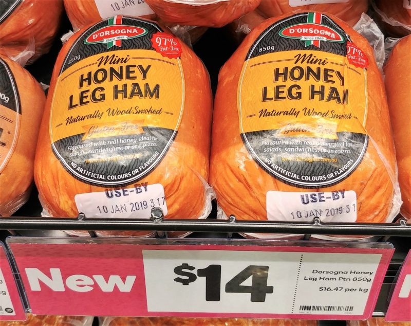 D'orsogna 850g Leg Ham Honey Mini