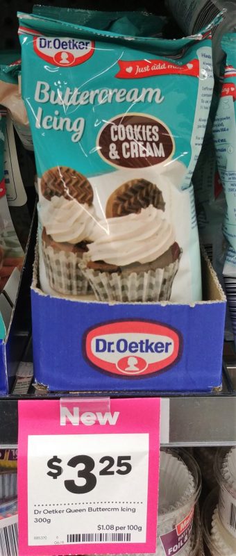 Dr Oetker 300g Buttercream Icing Cookies & Cream