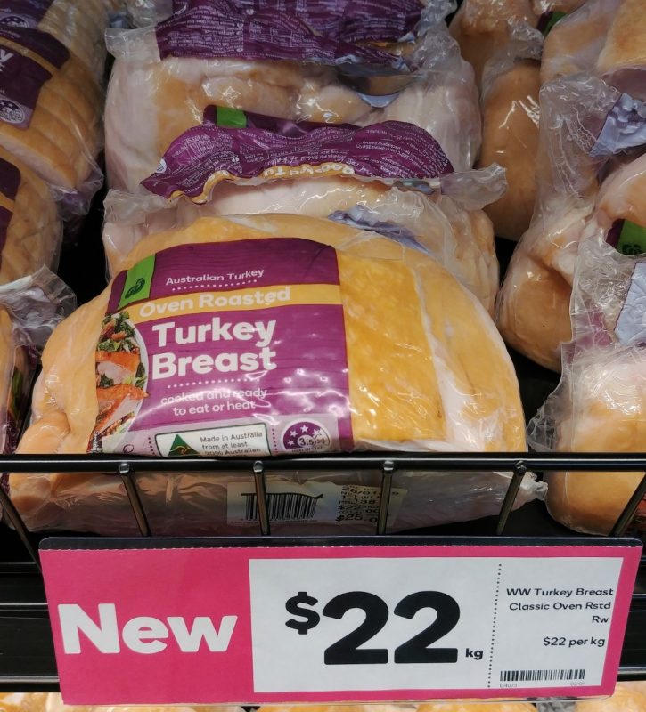 Woolworths $22 Kg Turkey Breast Oven Roasted
