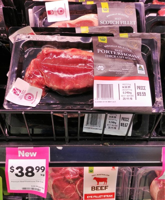 Woolworths $38.99 Kg Specially Selected Porterhouse Steak Thick Cut