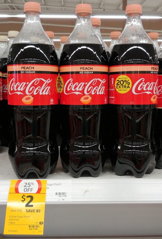 Coca Cola 1.5L No Sugar Peach