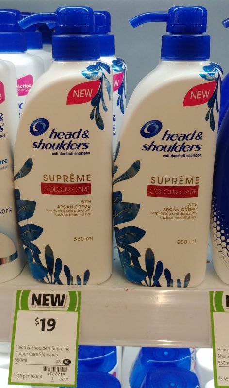 Head & Shoulders 550mL Supreme Anti Dandruff Shampoo Colour Care