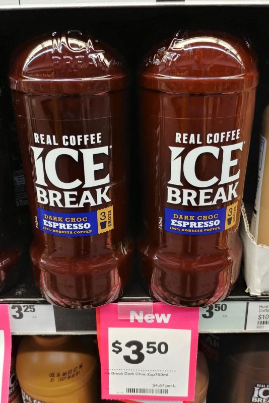 Ice Break 750mL Coffee Milk Espresso Dark Choc