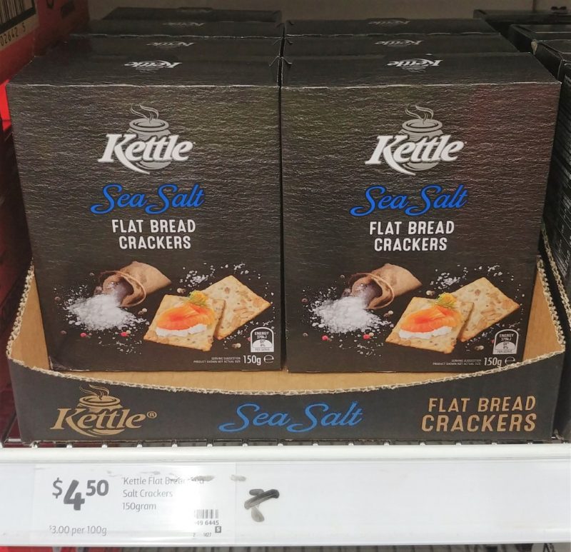 Kettle 150g Crackers Flat Bread Sea Salt