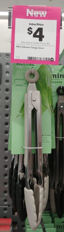 Woolworths 1 Pack M.i.n.t Tongs Silicone 22cm