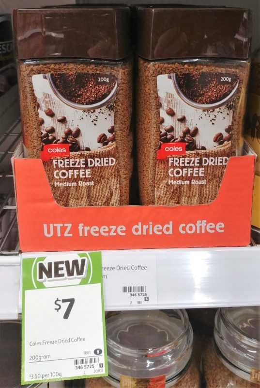 Coles 200g Freeze Dried Coffee Medium Roast