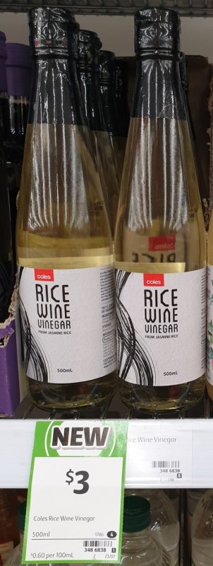 Coles 500mL Vinegar Rice Wine
