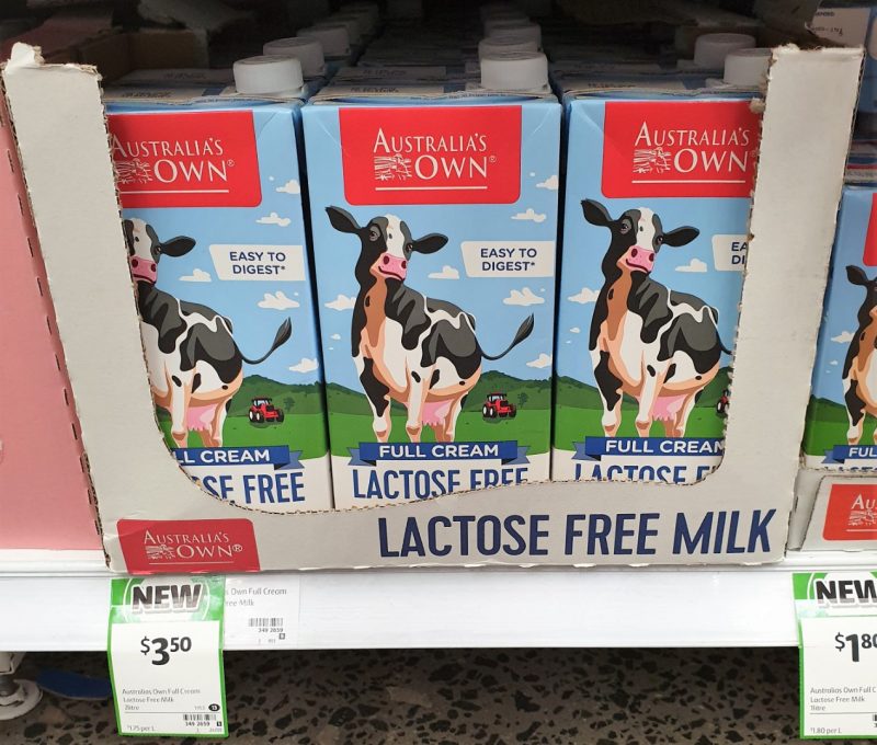 Australia's Own 2L Milk Full Cream Lactose Free