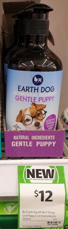BX Earth 500mL Earth Dog Shampoo Gentle Puppy