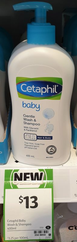 Cetaphil 400mL Gentle Wash & Shampoo Baby