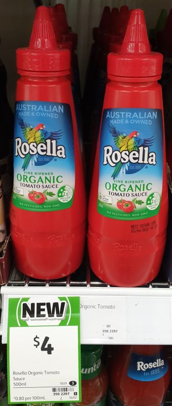 Rosella 500mL Tomato Sauce Organic