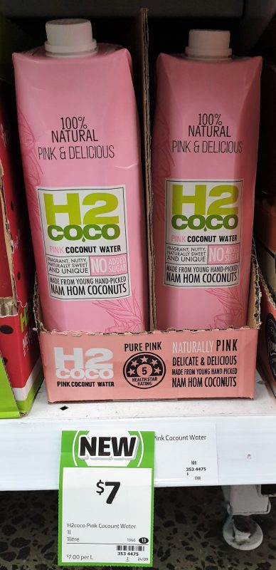 H2 Coco 1L Coconut Water Pink