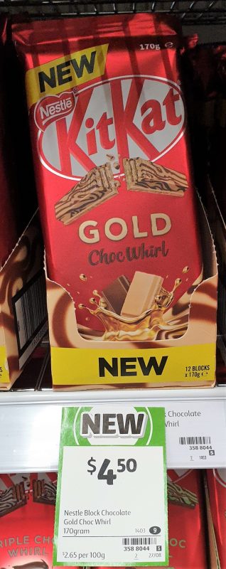 KitKat 170g Gold Choc Whirl