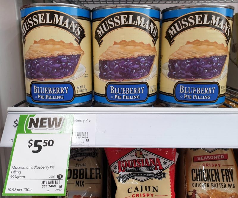 Musselman's 595g Pie Filling Blueberry