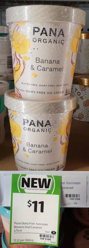 Pana Organic 475mL Banana & Caramel