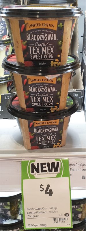 Black Swan 200g Crafted Dip Tex Mex Sweet Corn