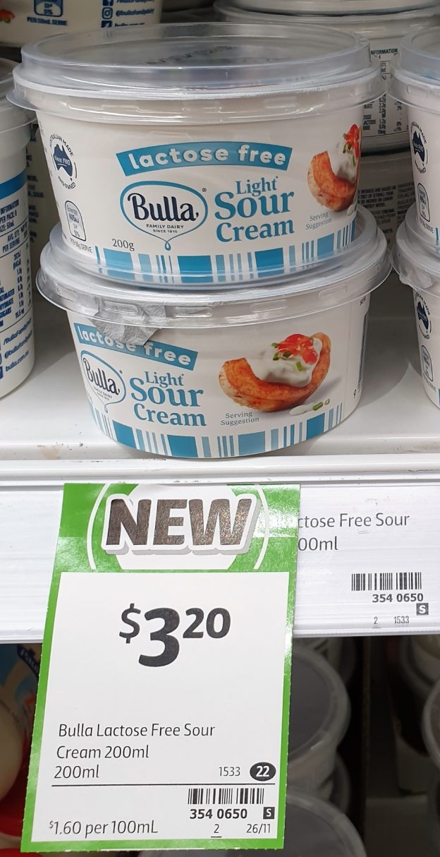 Sour Cream New Products Australia 