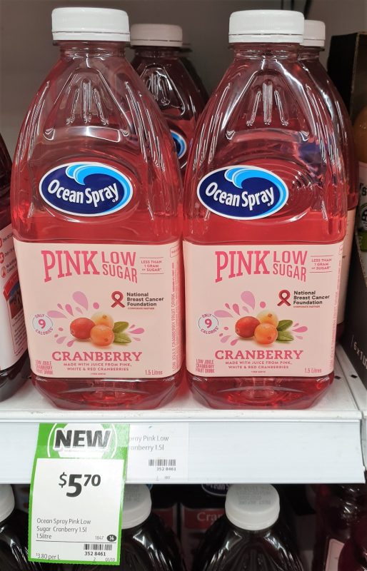 Ocean Spray 1.5L Cranberry Pink Low Sugar