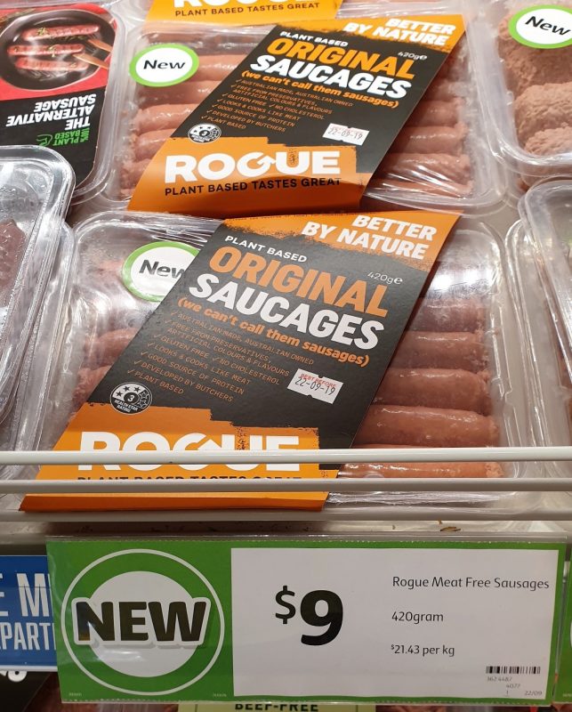 Rogue 420g Plant Based Saucages Original