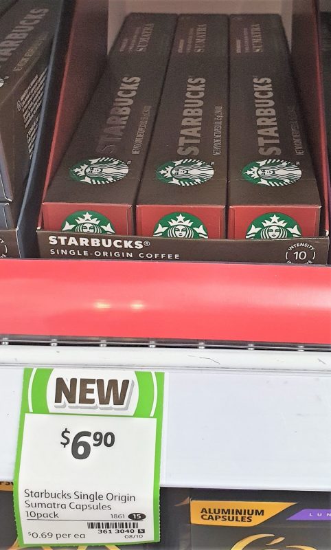 Starbucks 10 Pack Capsules Single Origin Sumatra