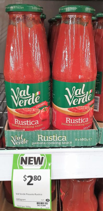 Val Verde 680g Cooking Sauce Rustica Chunky